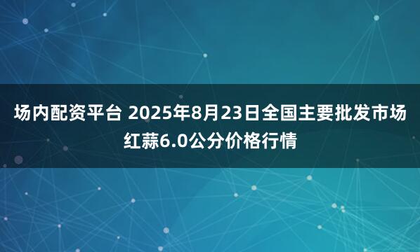 场内配资平台 2025年8月23日全国主要批发市场红蒜6.0公分价格行情